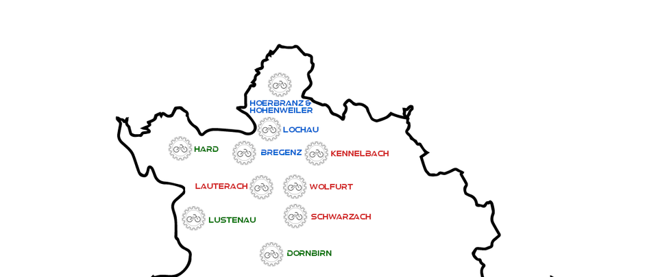 Abholservice-Zonen in der Region Bregenz/Lochau